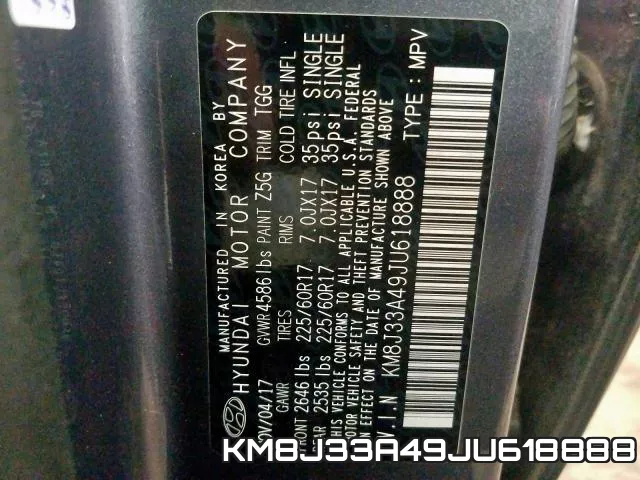 KM8J33A49JU618888 фото 2