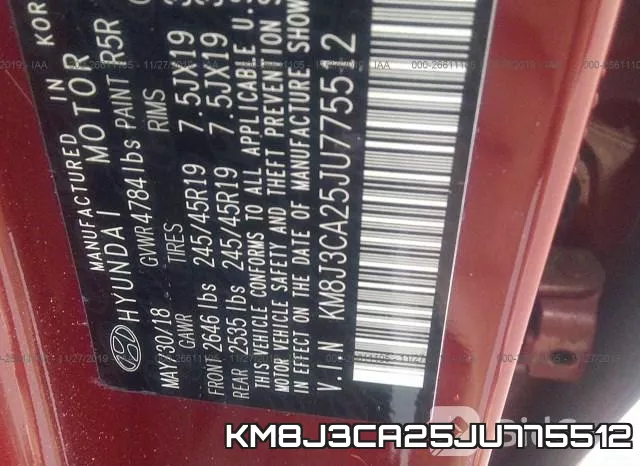KM8J3CA25JU775512 фото 10