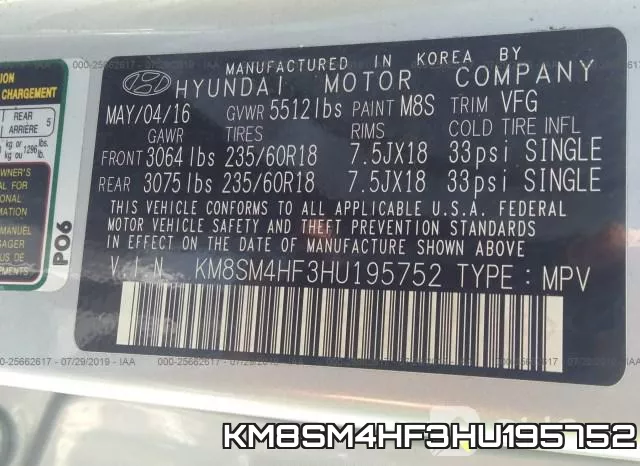 KM8SM4HF3HU195752 фото 10