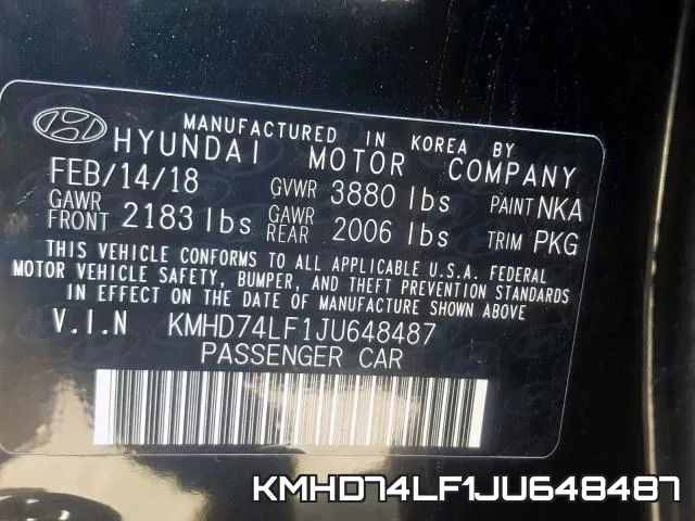 KMHD74LF1JU648487 фото 2