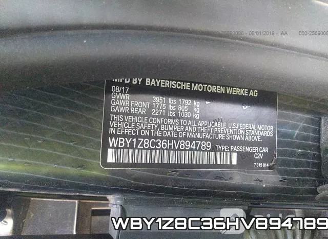 WBY1Z8C36HV894789 фото 9