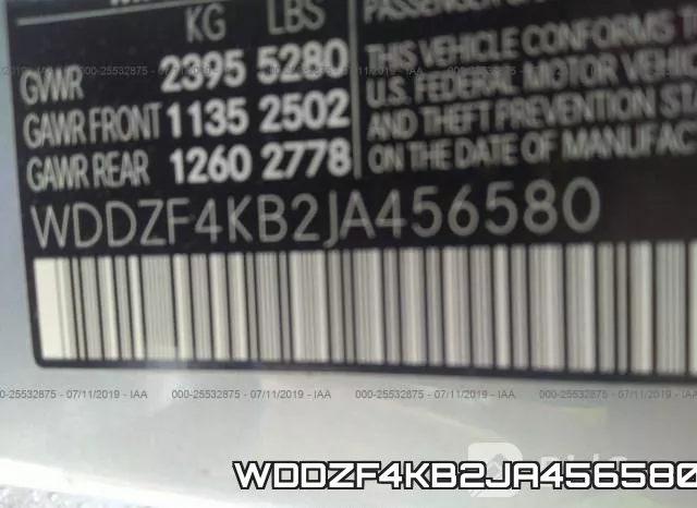 WDDZF4KB2JA456580 фото 9