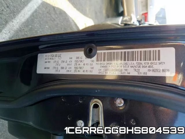 1C6RR6GG8HS804539 фото 2