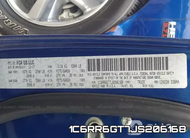 1C6RR6GT7JS206168 фото 10