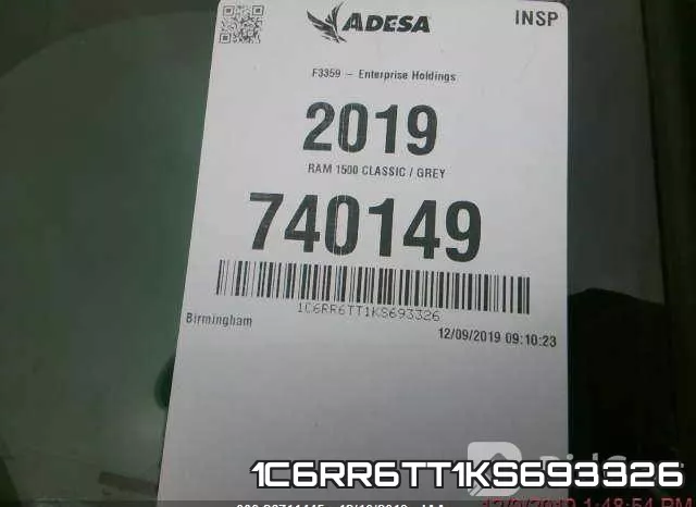 1C6RR6TT1KS693326 фото 10
