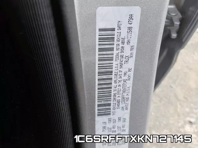 1C6SRFFTXKN727145 фото 2