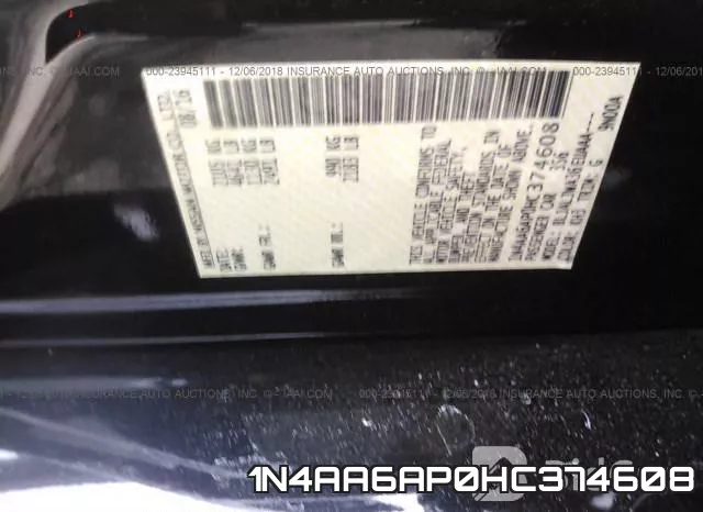 1N4AA6AP0HC374608 фото 10