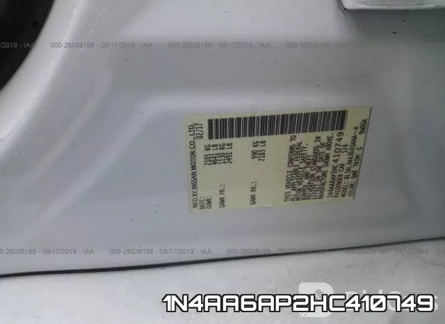 1N4AA6AP2HC410749 фото 10