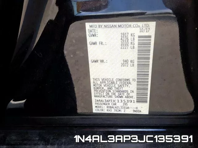 1N4AL3AP3JC135391 фото 2