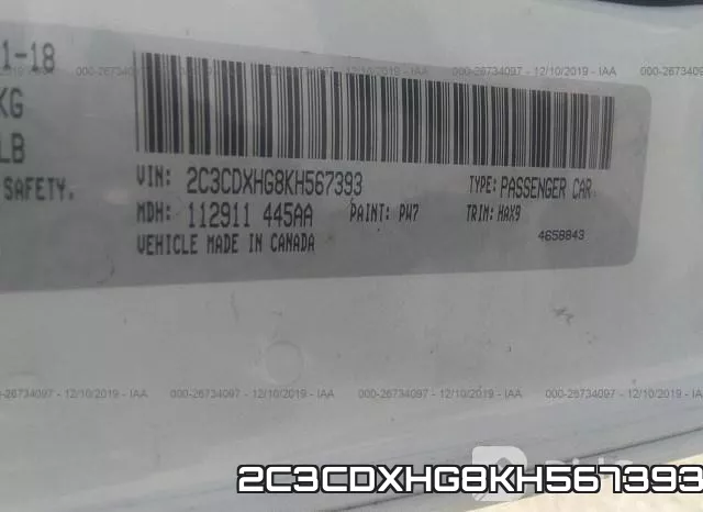 2C3CDXHG8KH567393 фото 10