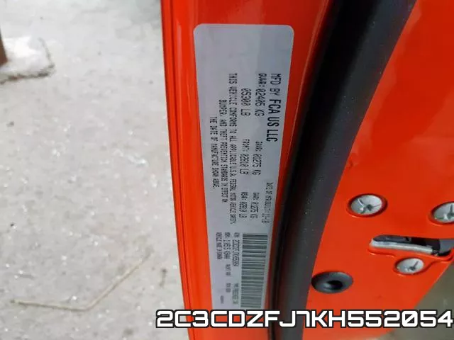 2C3CDZFJ7KH552054 фото 2