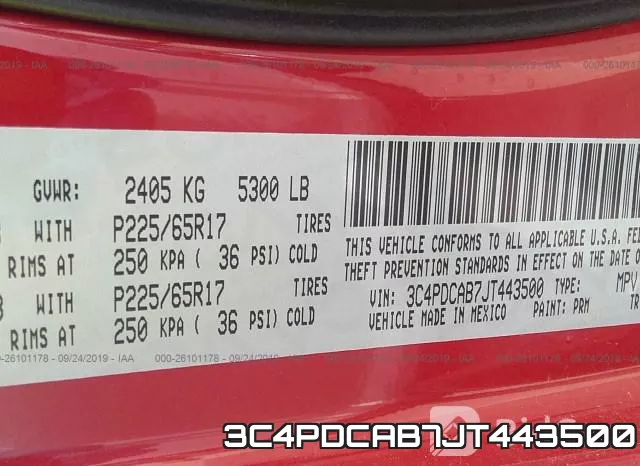 3C4PDCAB7JT443500 фото 10