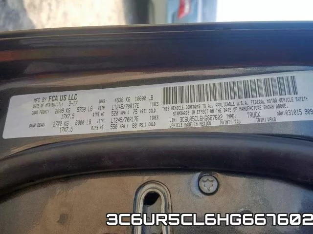 3C6UR5CL6HG667602 фото 2