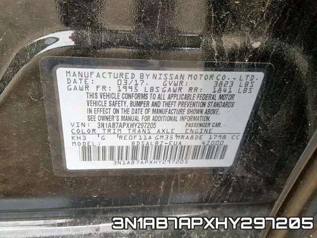 3N1AB7APXHY297205 фото 2