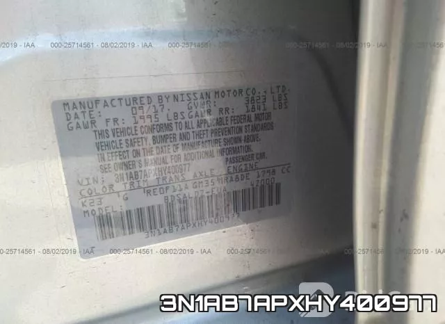 3N1AB7APXHY400977 фото 10