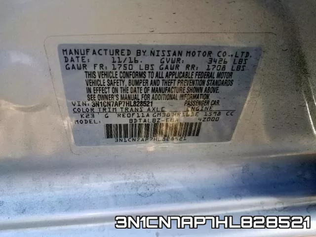 3N1CN7AP7HL828521 фото 2