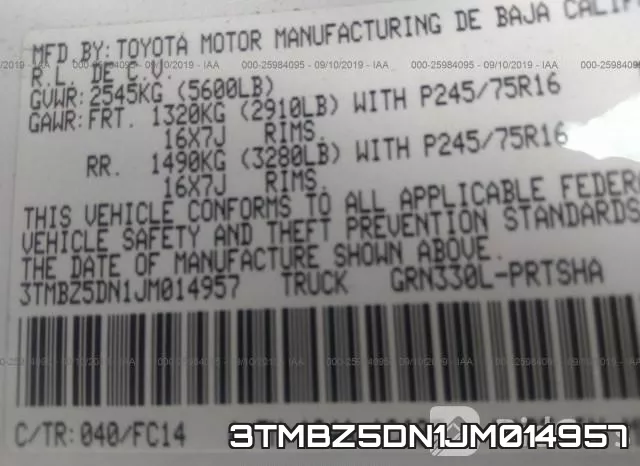 3TMBZ5DN1JM014957 фото 10