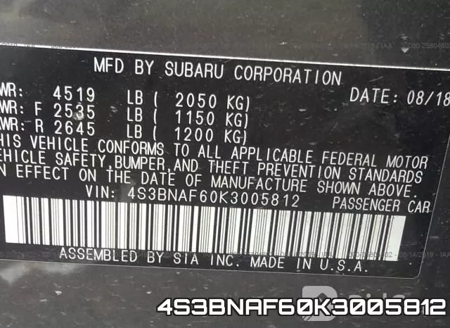 4S3BNAF60K3005812 фото 10
