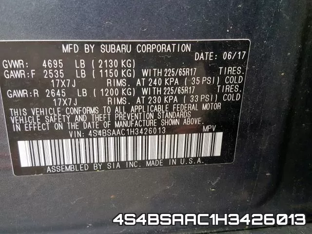 4S4BSAAC1H3426013 фото 2