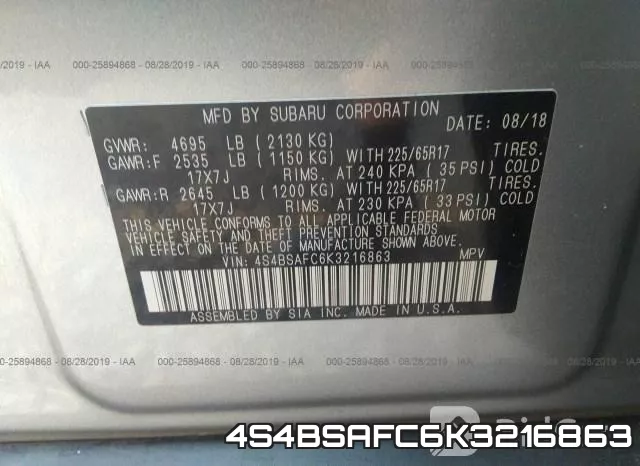 4S4BSAFC6K3216863 фото 10