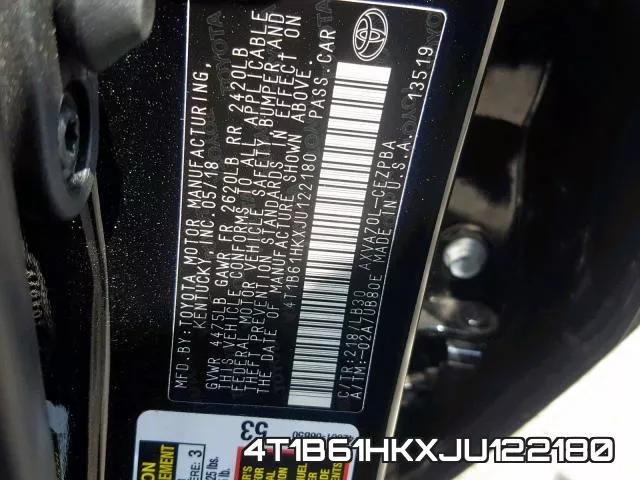 4T1B61HKXJU122180 фото 2