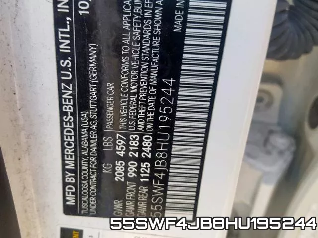 55SWF4JB8HU195244 фото 2