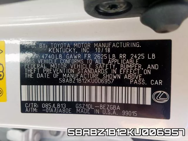 58ABZ1B12KU006957 фото 2