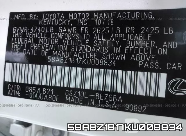 58ABZ1B17KU008834 фото 10