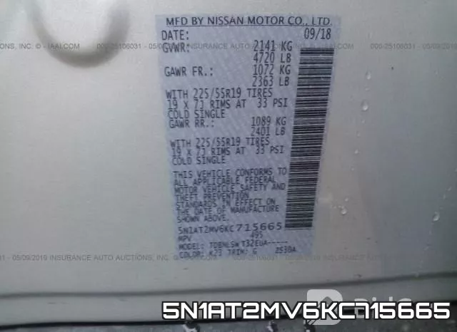 5N1AT2MV6KC715665 фото 10