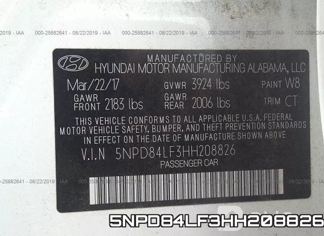 5NPD84LF3HH208826 фото 10