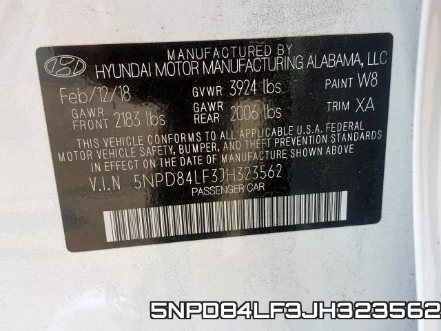 5NPD84LF3JH323562 фото 2