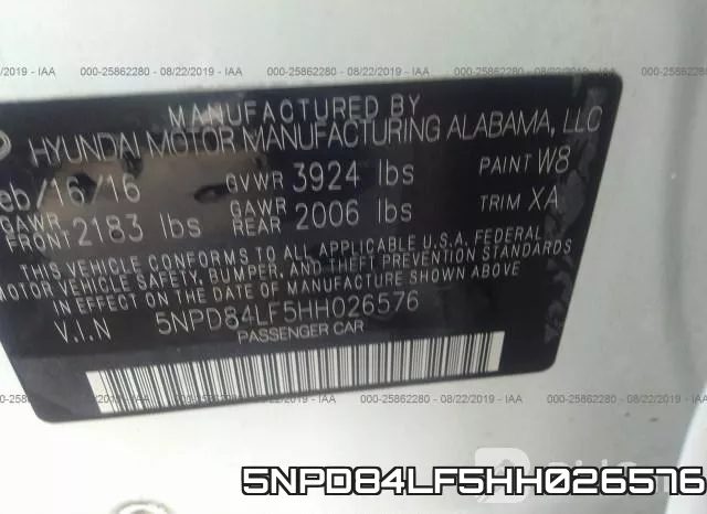 5NPD84LF5HH026576 фото 10