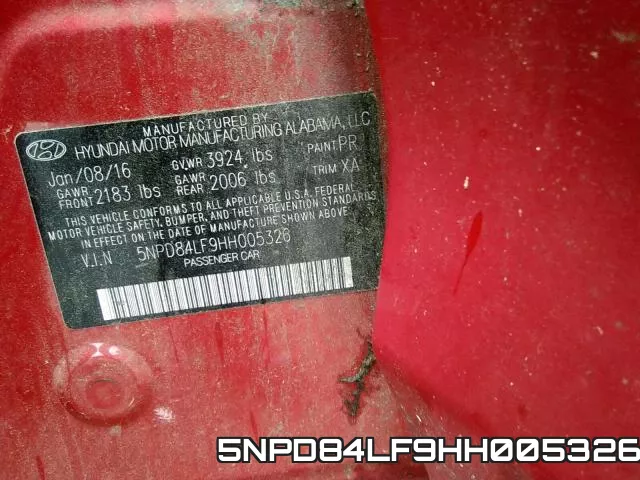 5NPD84LF9HH005326 фото 2