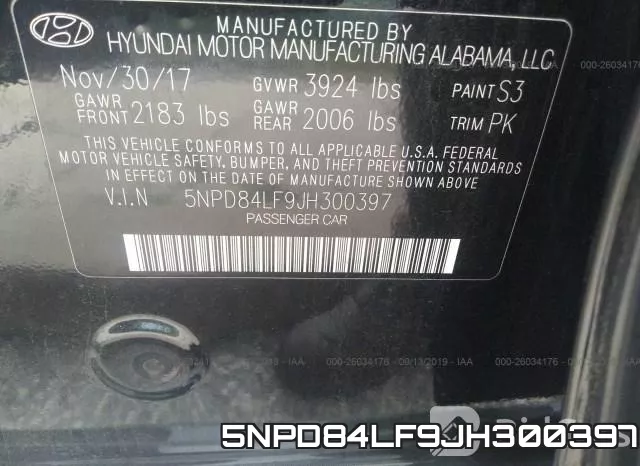 5NPD84LF9JH300397 фото 10