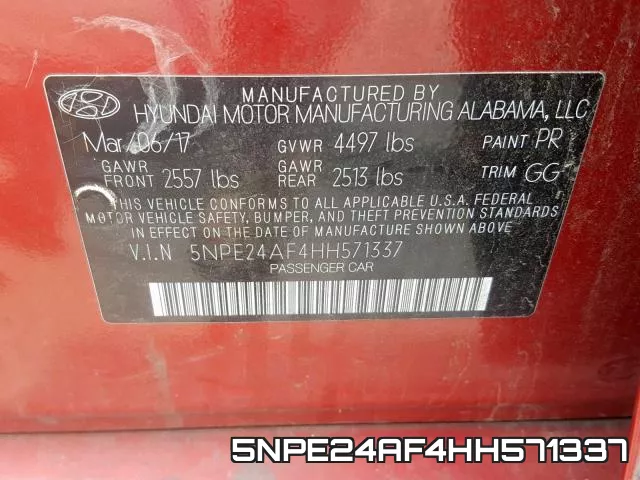 5NPE24AF4HH571337 фото 2