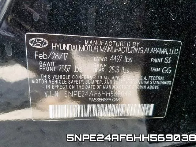 5NPE24AF6HH569038 фото 2