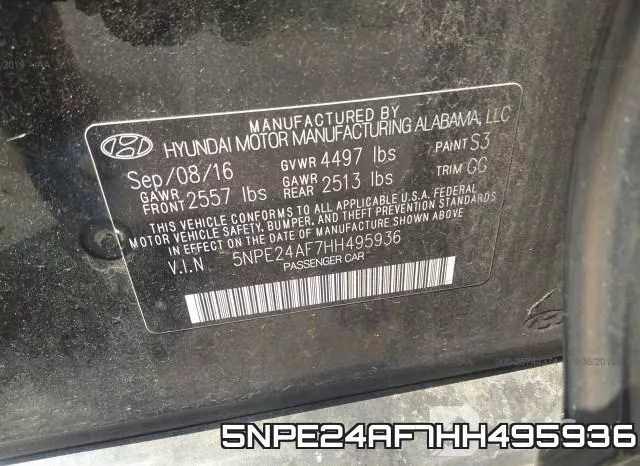 5NPE24AF7HH495936 фото 10