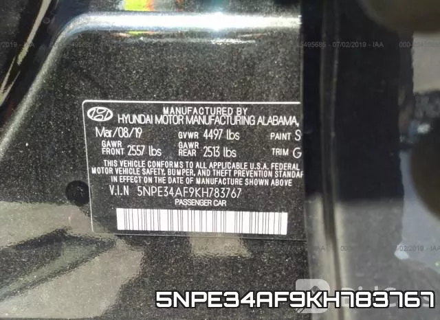 5NPE34AF9KH783767 фото 10