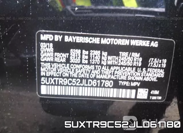 5UXTR9C52JLD61780 фото 10