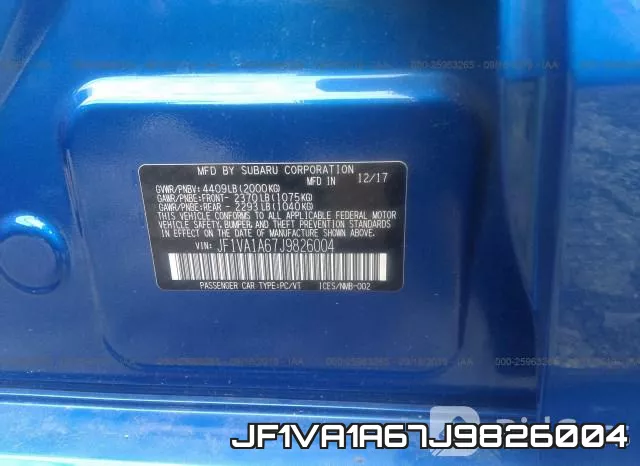 JF1VA1A67J9826004 фото 10