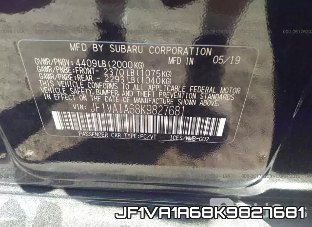 JF1VA1A68K9827681 фото 10