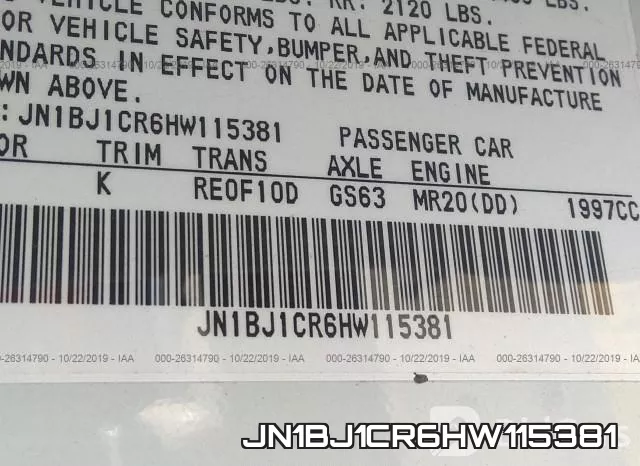 JN1BJ1CR6HW115381 фото 10
