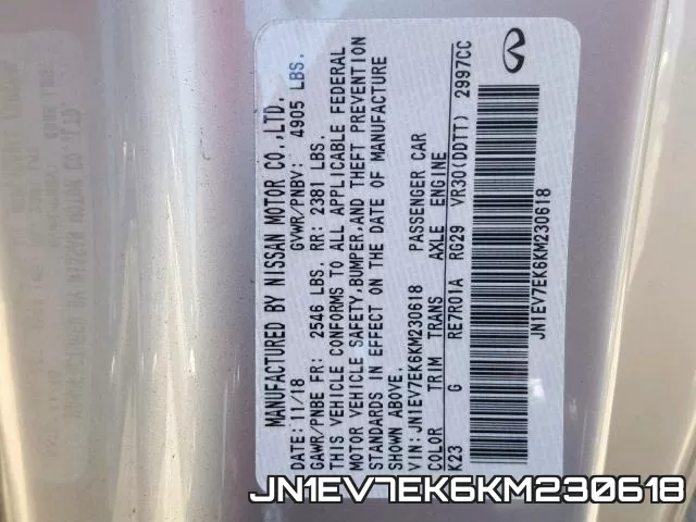 JN1EV7EK6KM230618 фото 2
