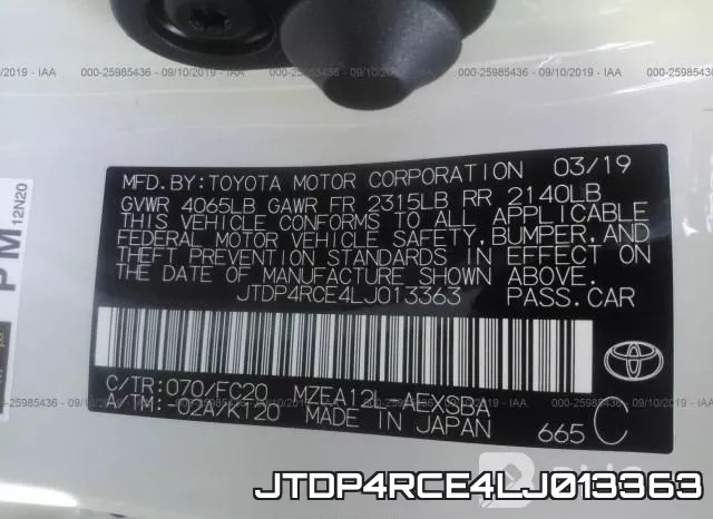 JTDP4RCE4LJ013363 фото 10