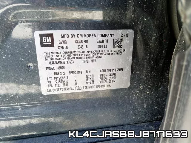 KL4CJASB8JB717633 фото 2