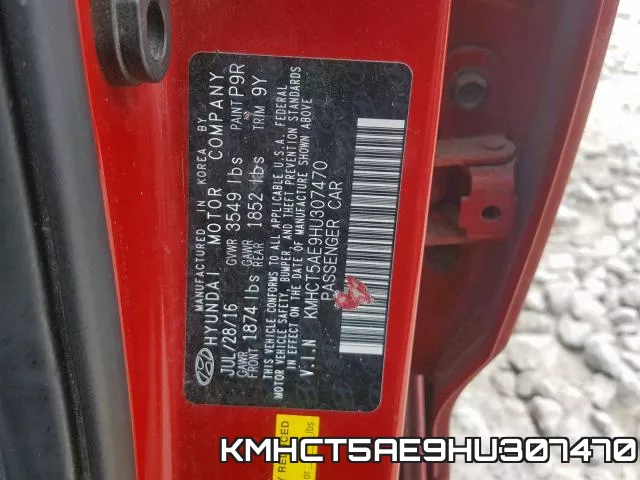 KMHCT5AE9HU307470 фото 2
