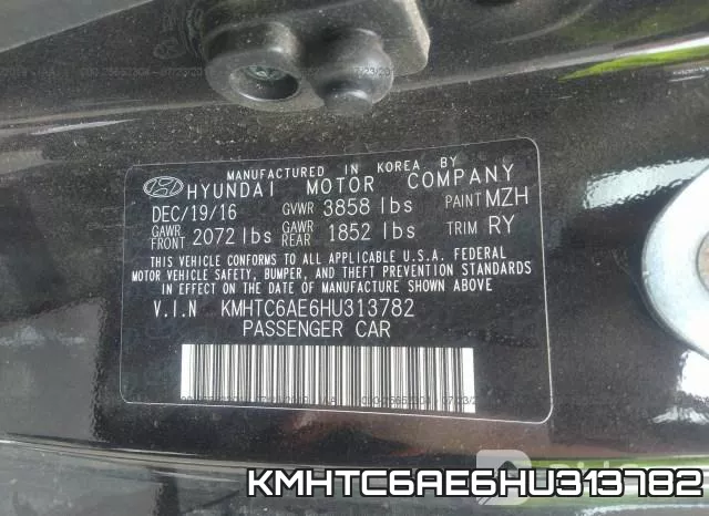 KMHTC6AE6HU313782 фото 10
