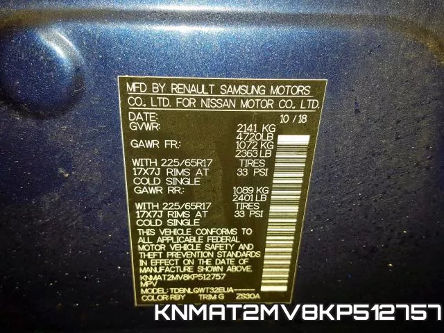 KNMAT2MV8KP512757 фото 2