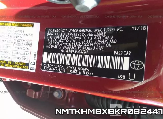 NMTKHMBX8KR082447 фото 9