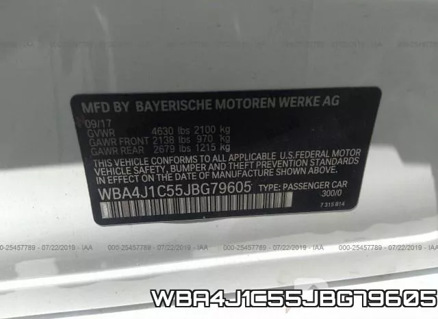 WBA4J1C55JBG79605 фото 10